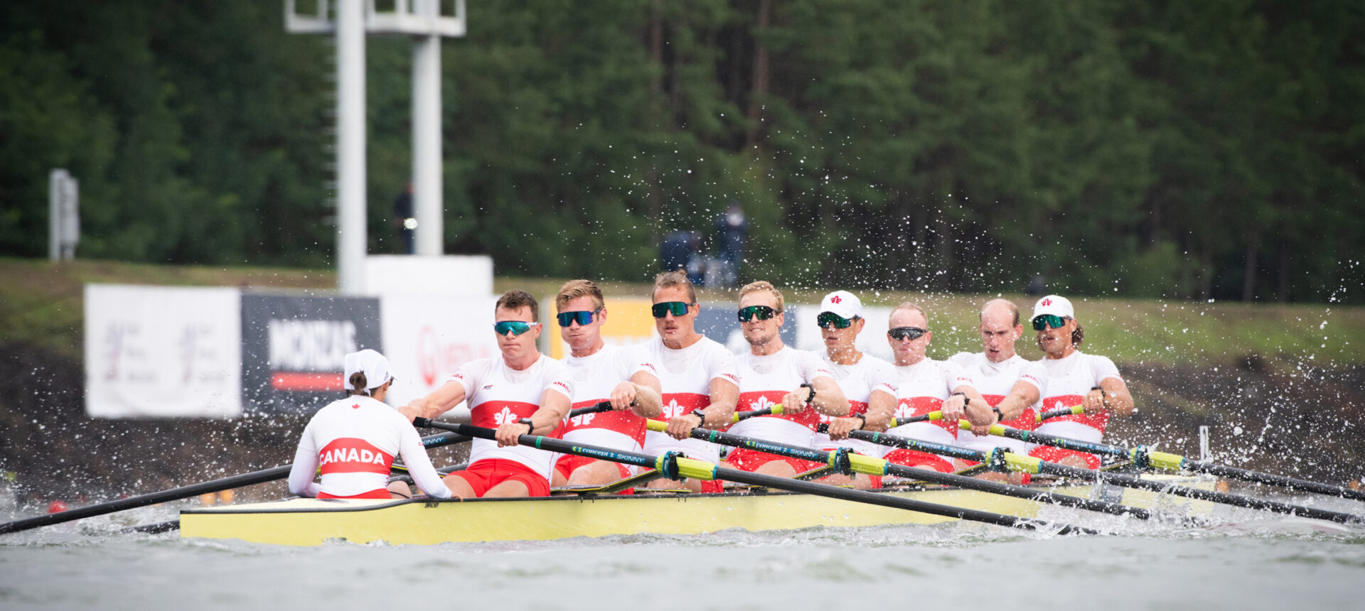 Canadian eights in the A finals