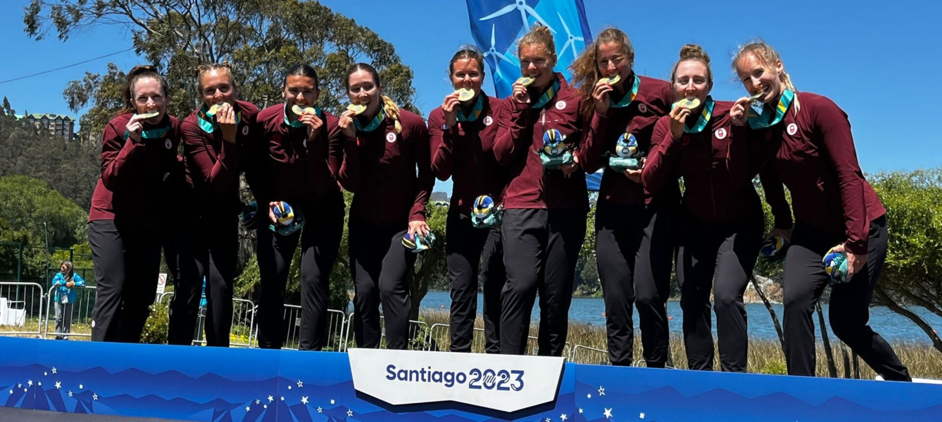 Team Canada Golden at the Pan Am Games Regatta